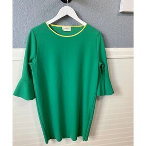 Vicolo Green 3/4 Bell Sleeve Relax Fit Tunic Size Large